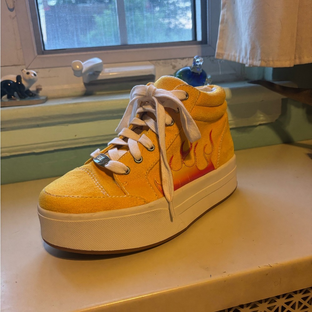 dELiA*s Yellow Flame Platform Sneakers